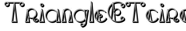 TriangleETcircle Shadow font preview